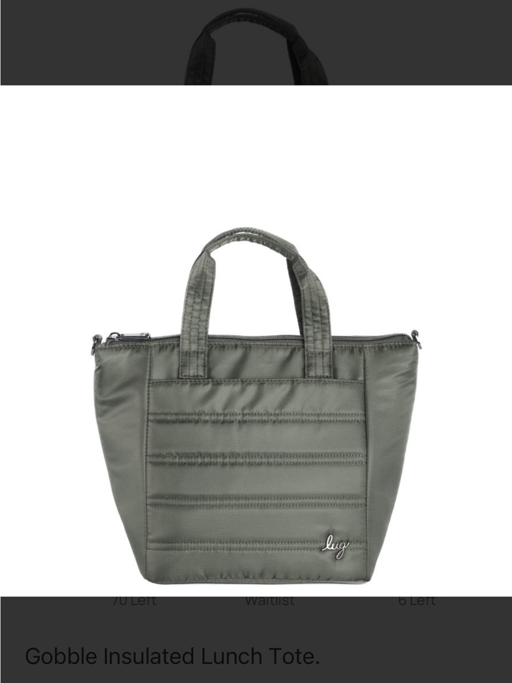 lug Gobble Insulated Tote - Olive